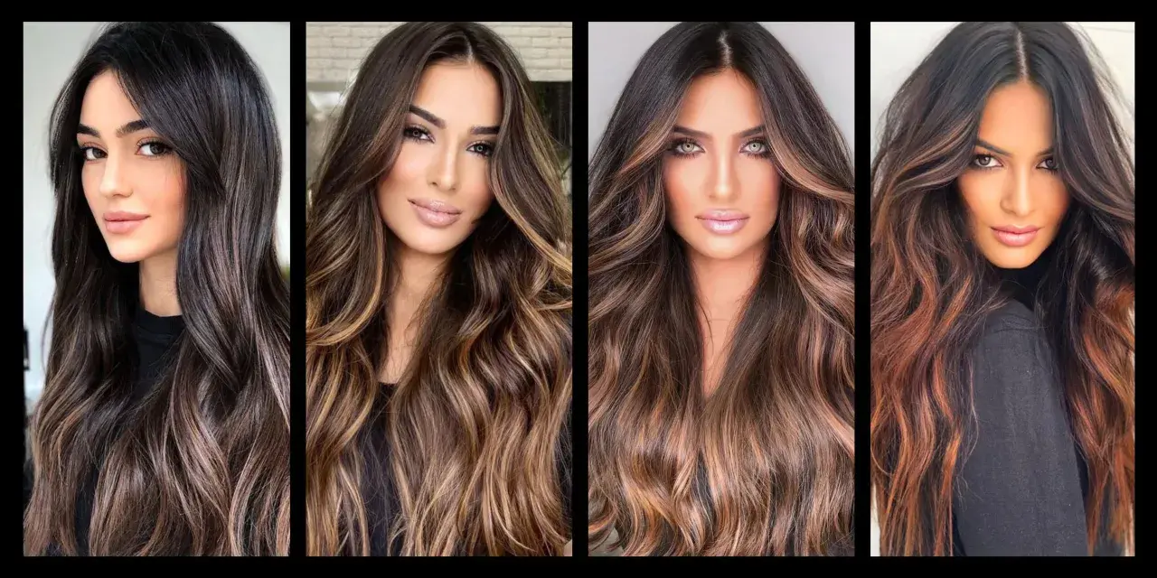Quattro donne con splendidi capelli color miele e nocciola, con sfumature che creano un effetto naturale e luminoso.