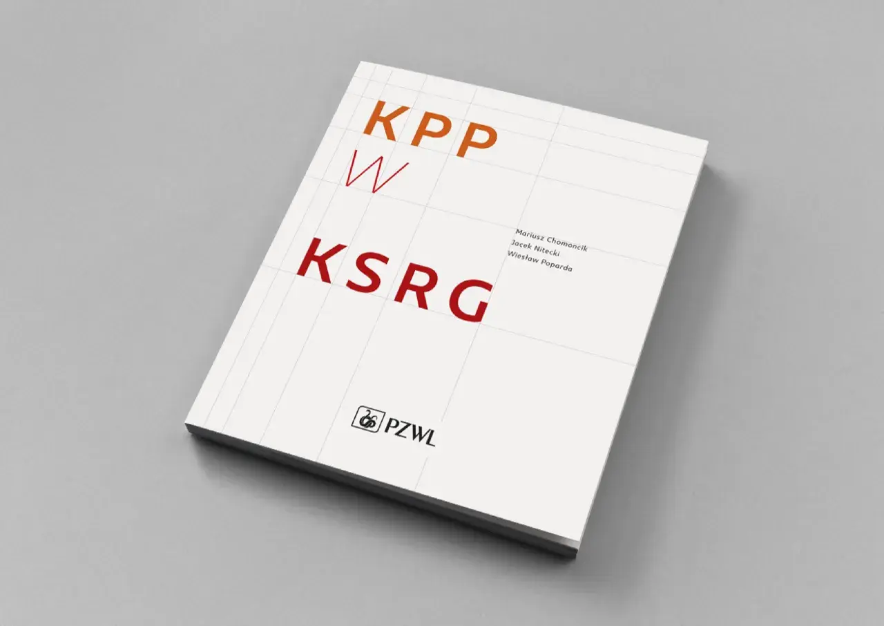 Okładka książki z napisem KPP W KSRG. Autorzy: Mariusz Chomonćik, Jacek Nitecki, Wiesław Poparda. Wydawnictwo PZWL.