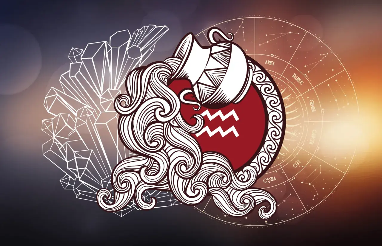 Symbol Wodnika, kryształy i koło zodiaku. Czy Twoja data urodzenia a czakry są ze sobą powiązane?