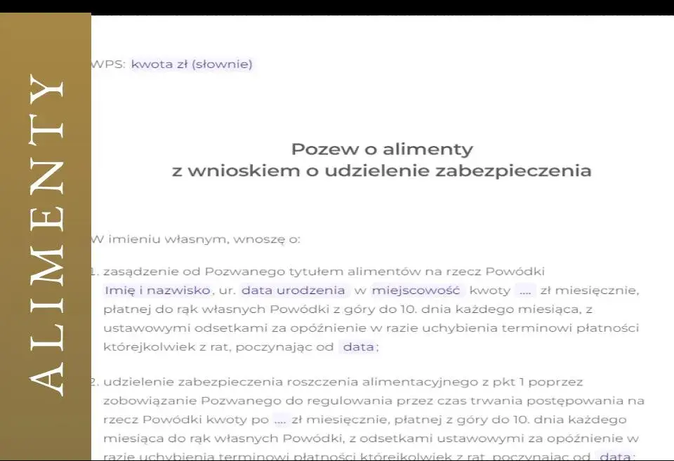 Jak napisać pozew o alimenty na siebie i uniknąć błędów w sądzie
