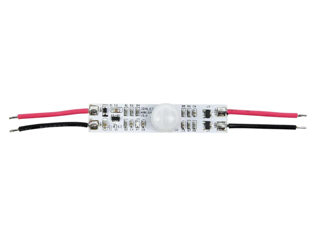 Moduł czujnika ruchu z przewodami, idealny do automatycznego włączania taśmy LED.