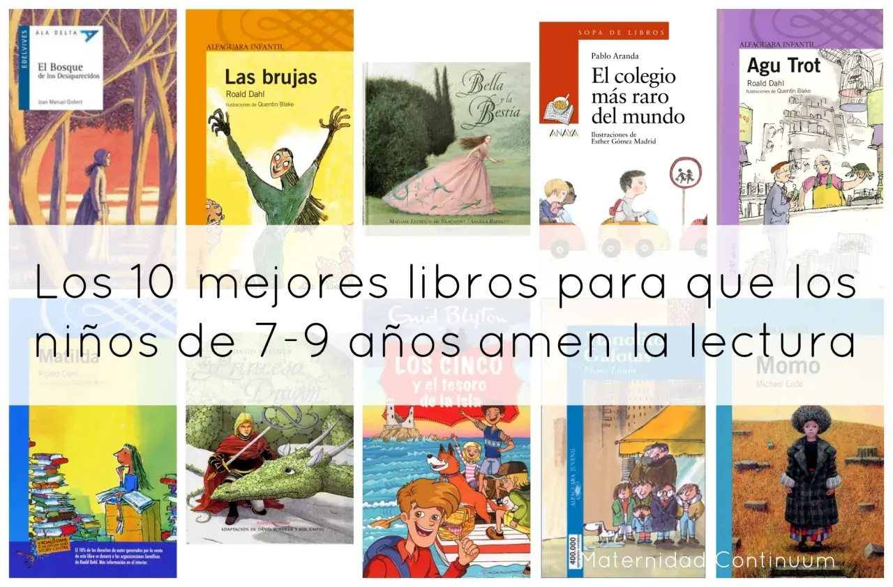 Colección de portadas de libros infantiles, incluyendo "Las brujas" y "El bosque de los desaparecidos", ideales como cuentos para niños de 8 años.
