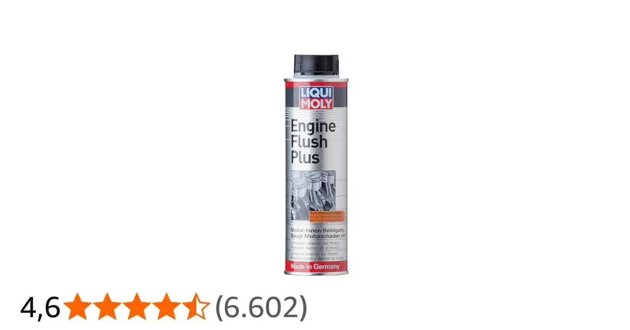 Bote de limpiador de motor interno Liqui Moly Engine Flush Plus, para mantener tu motor como nuevo.