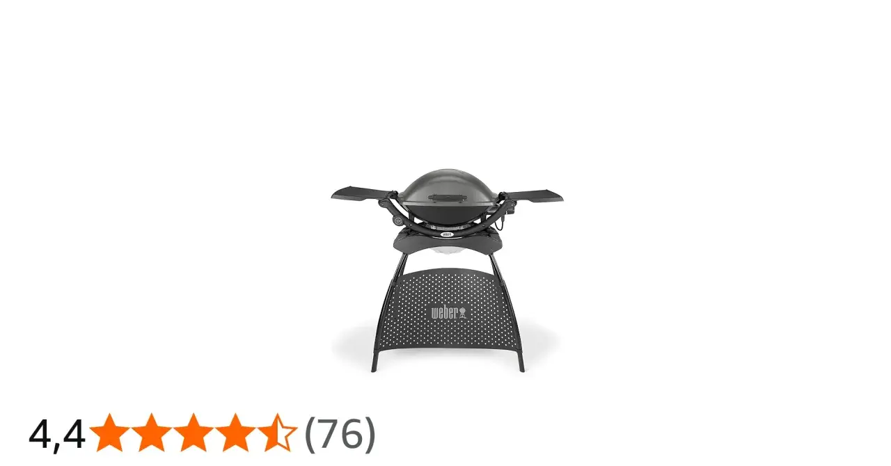 En kompakt Weber liten grill på stativ, perfekt för balkongen eller uteplatsen.