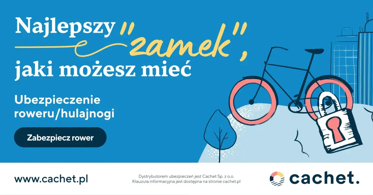 Najlepszy "zamek" dla Twojego roweru to ubezpieczenie. Zabezpiecz swój rower przed kradzieżą i uszkodzeniem.