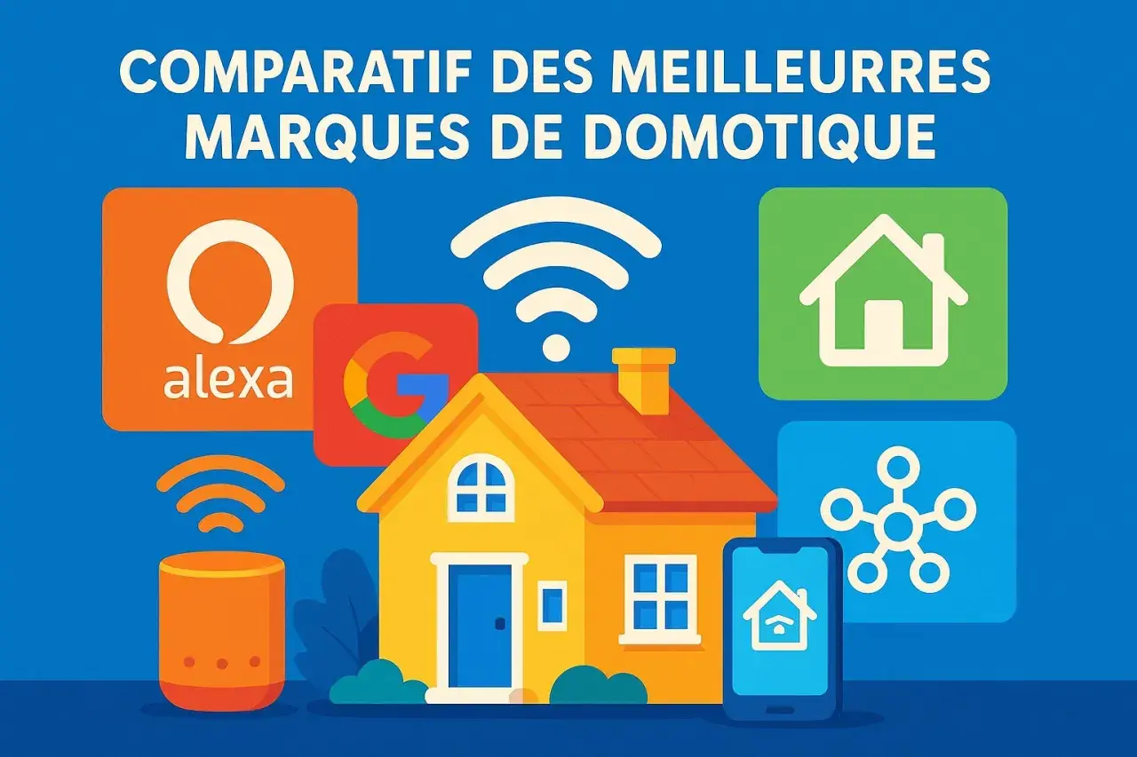 Comparatif des marques de domotique : Alexa, Google Home, et plus pour choisir votre maison connectée idéale.