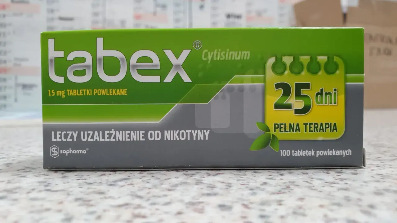 Tabex na co? Na uzależnienie od nikotyny. Pełna terapia 25 dni, 100 tabletek.
