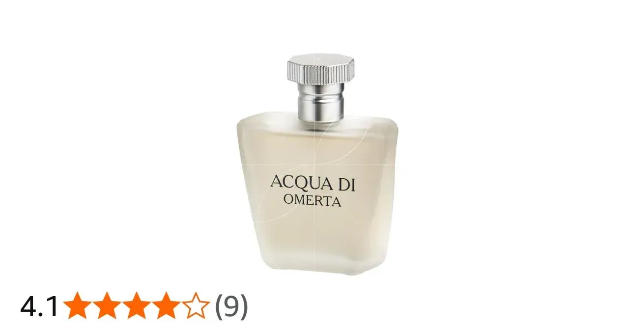Elegancka butelka perfum "Acqua di Omerta" z metalową nakrętką. Tajemniczy zapach, który skrywa swoją historię.