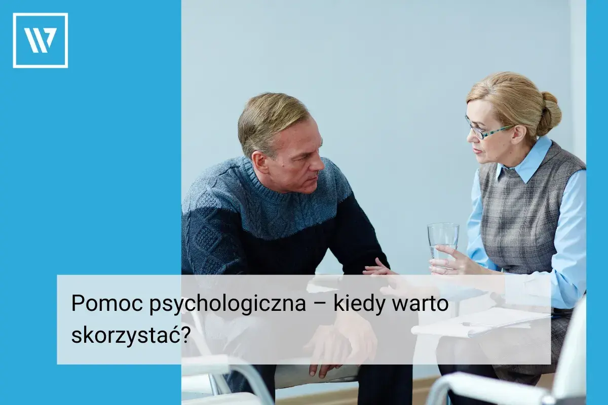 Mężczyzna i kobieta rozmawiają. Czy psycholog pomaga? Kiedy warto skorzystać z pomocy psychologicznej?
