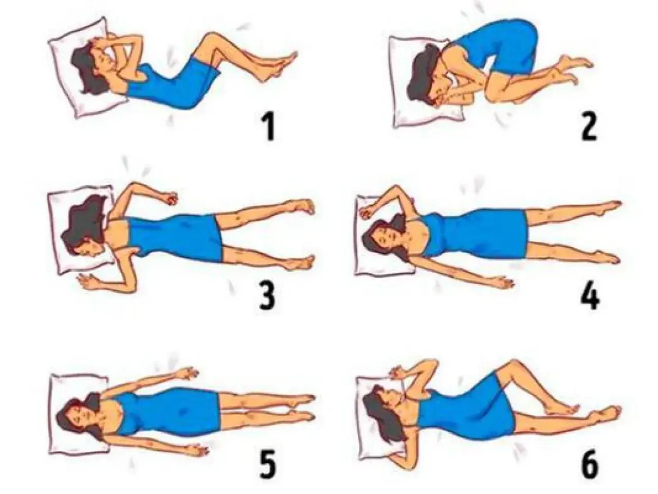Seis posturas para encontrar la mejor postura para dormir.