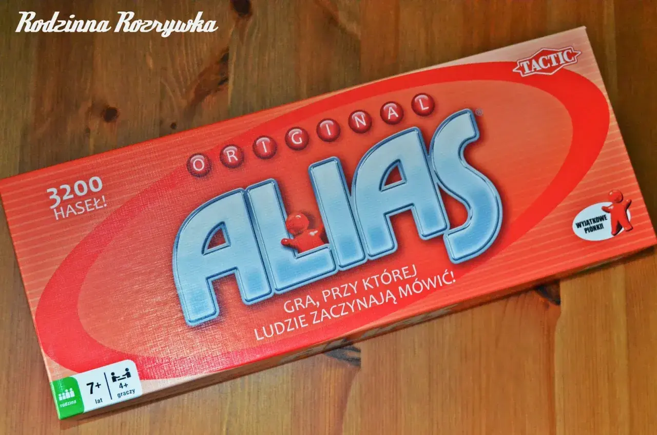 Gra planszowa Alias Original. 3200 haseł, dla graczy od 7 lat. Rodzinna rozrywka gwarantowana!