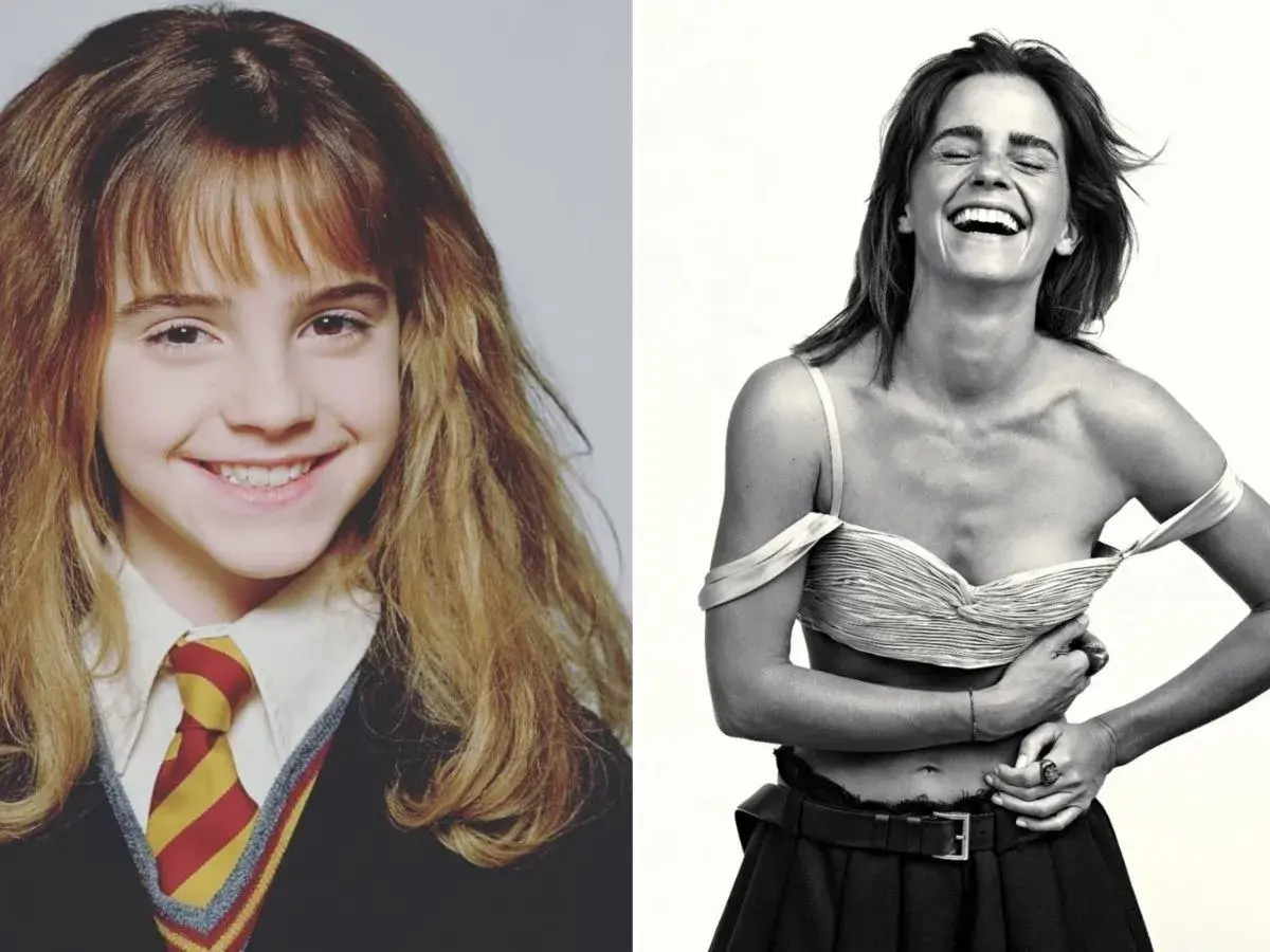 Emma Watson jako dziecko i dorosła kobieta. Widać, ile lat ma Emma Watson, od Hermiony do ikony stylu.