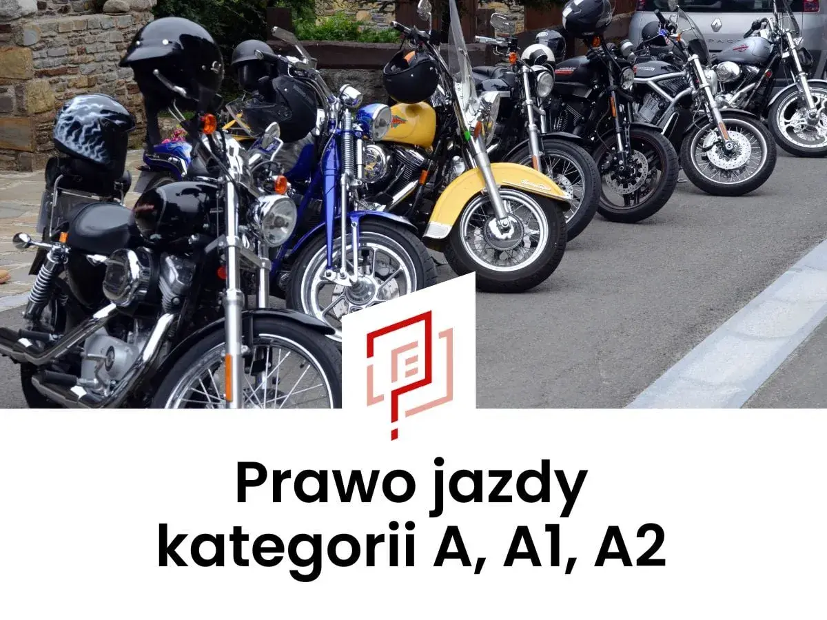 Rząd motocykli, od klasycznych po sportowe, idealnych do zdobycia prawo jazdy na ścigacz kategorii A, A1, A2.