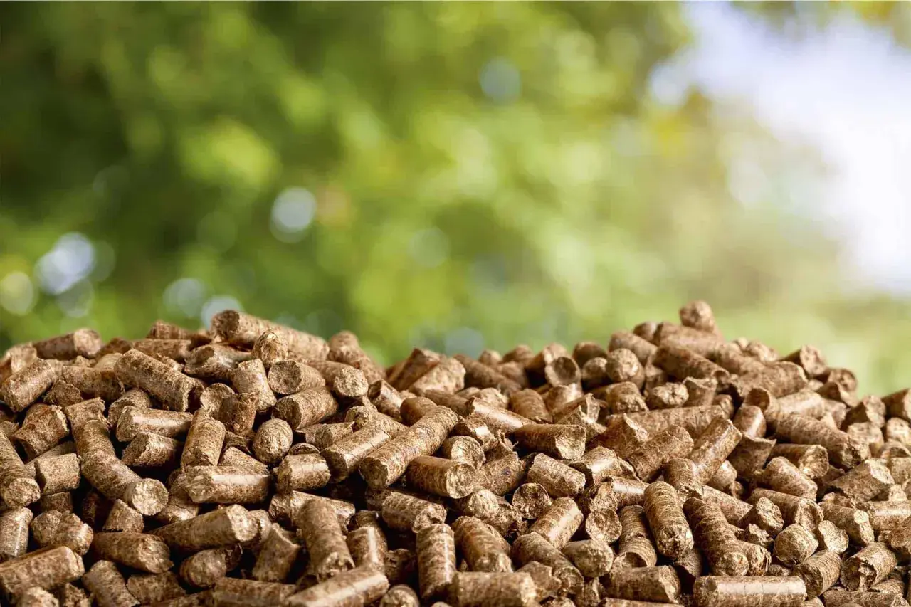 Góra pelletu drzewnego, idealna na zimę. Szukasz najtańszy pellet z dostawą? Oto rozwiązanie!