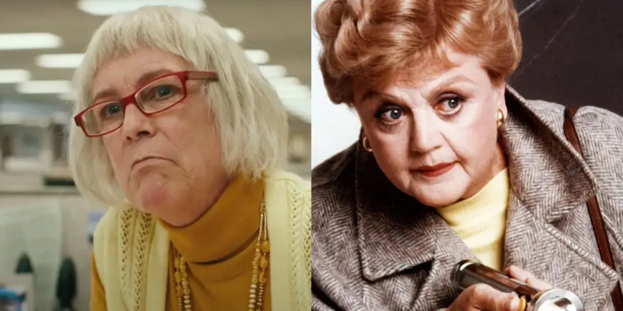Jamie Lee Curtis och Angela Lansbury, två ikoniska skådespelerskor, i en jämförelse av deras roller. Rollistan i "Mord och inga visor" skulle vara komplett med dessa talanger.