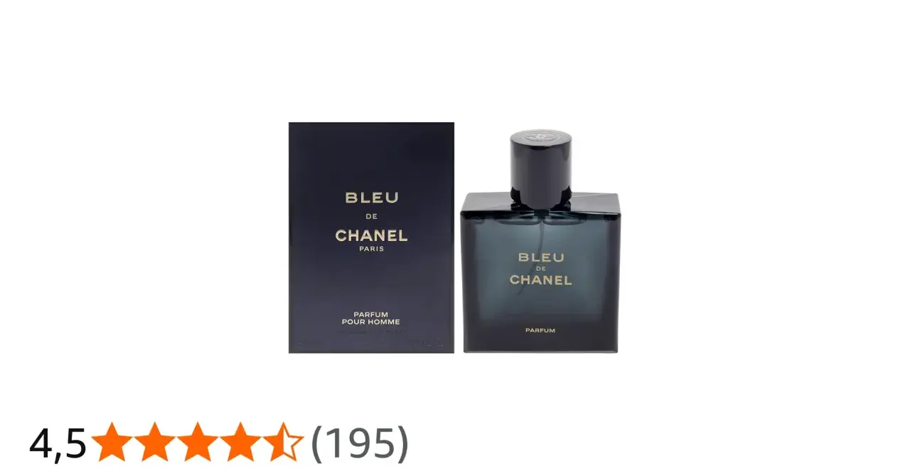 Elegancki flakon i pudełko Bleu de Chanel Parfum, symbol męskiej elegancji i pewności siebie.