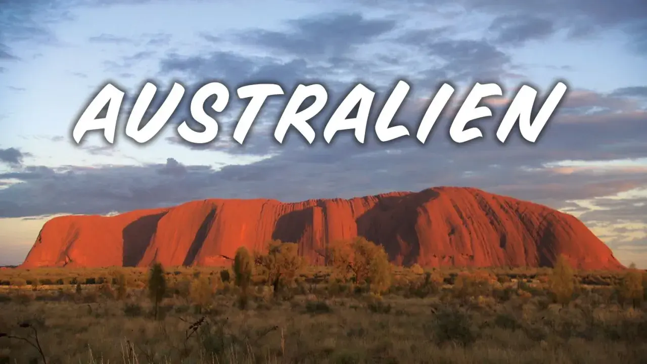 Uluru i solnedgången, en ikonisk plats som väcker nyfikenhet. Här finns fakta om Australien.