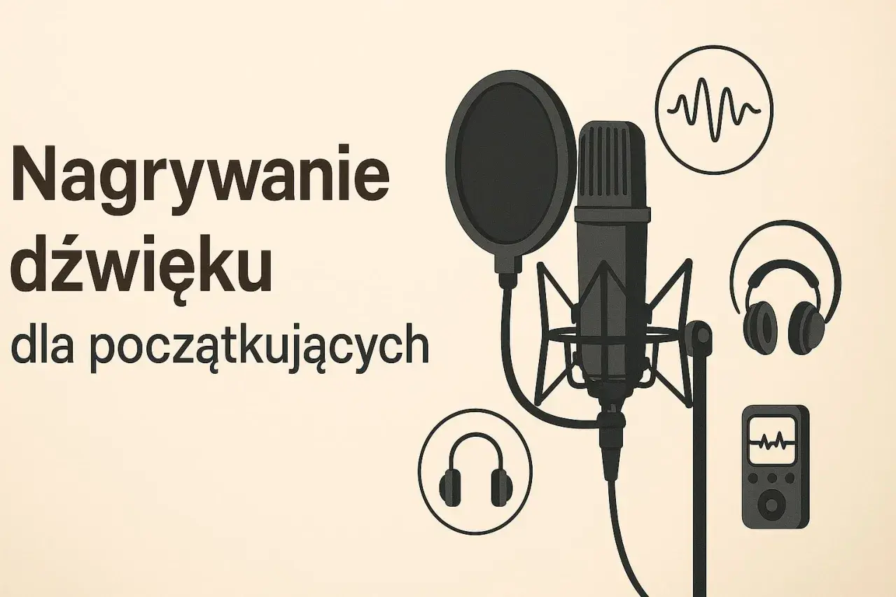 Nagrywanie dźwięku dla początkujących: mikrofon, słuchawki i rejestrator.