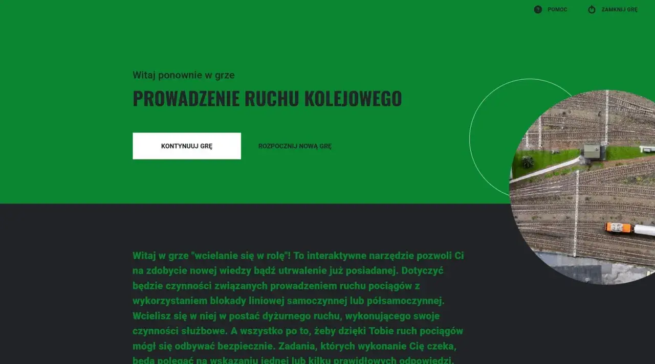 Gra "Prowadzenie Ruchu Kolejowego" - instrukcja. Wciel się w rolę dyżurnego ruchu i zapewnij bezpieczeństwo pociągów.
