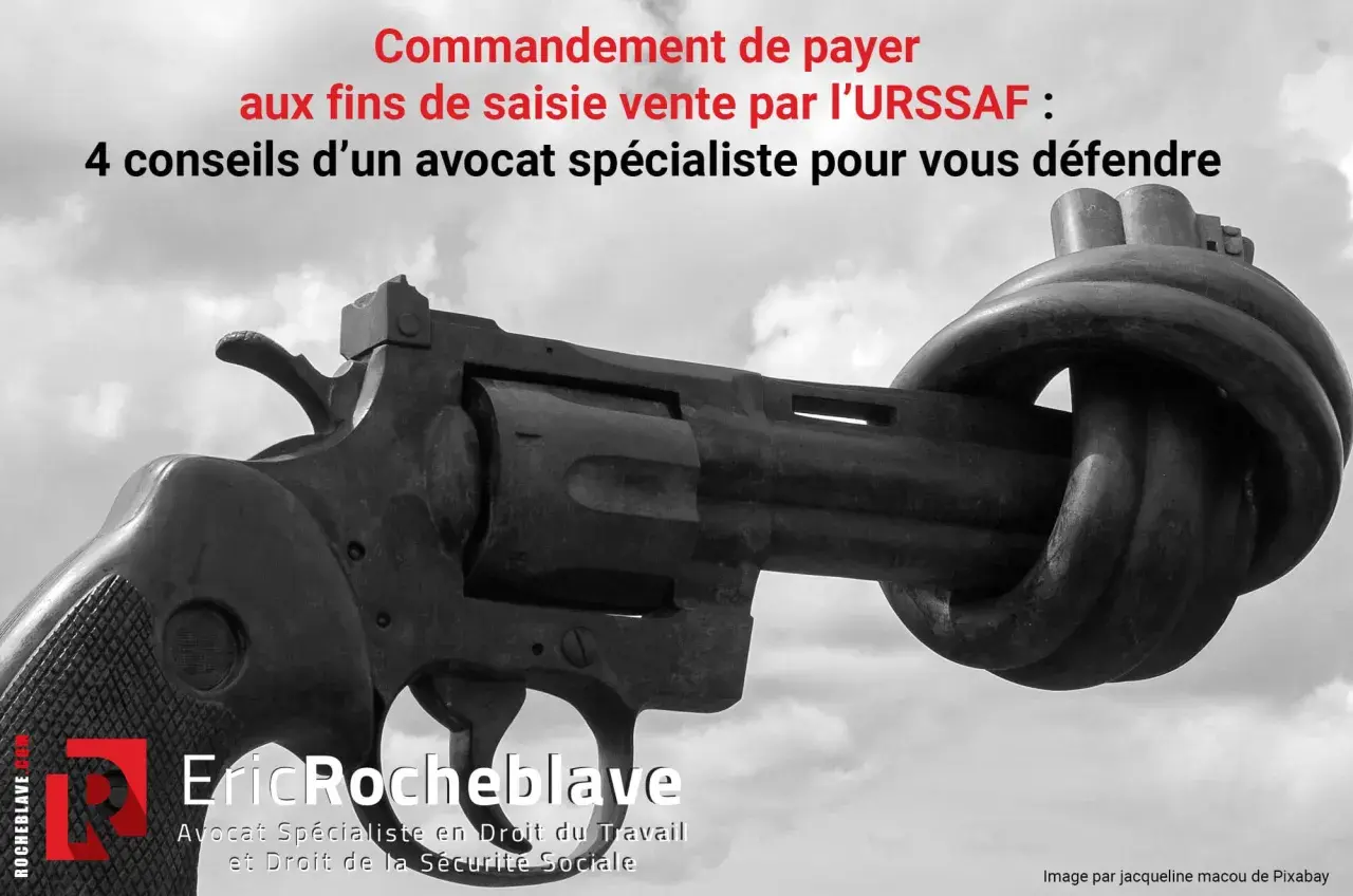 Un revolver noué symbolise un commandement de payer aux fins de saisie vente. 4 conseils d'un avocat pour vous défendre.