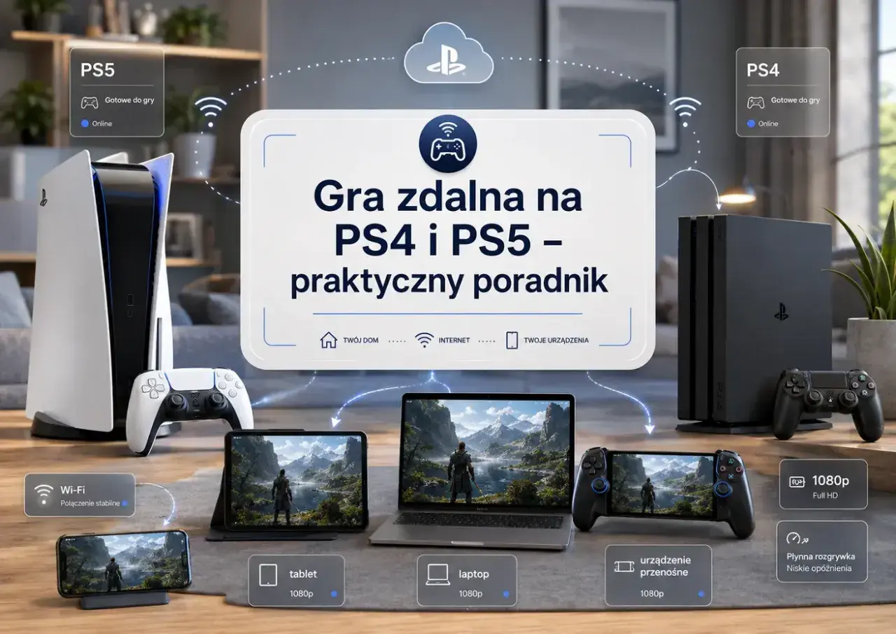 PS5 i PS4 gotowe do gry zdalnej na PC, tablecie i smartfonie. Poradnik do PS Remote Play.