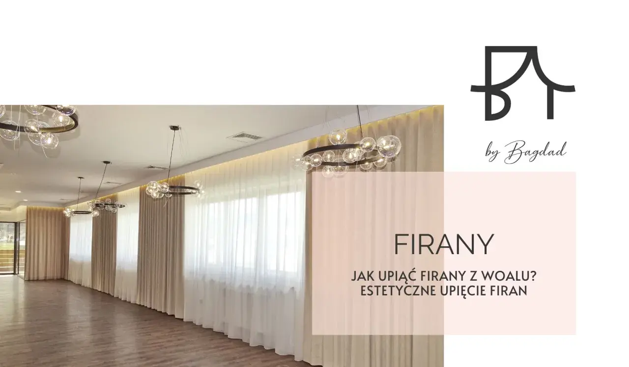 Eleganckie wnętrze z długimi, zwiewnymi firankami z woalu. Dowiedz się, jak upiąć firanki z woalu, by stworzyć stylową aranżację.