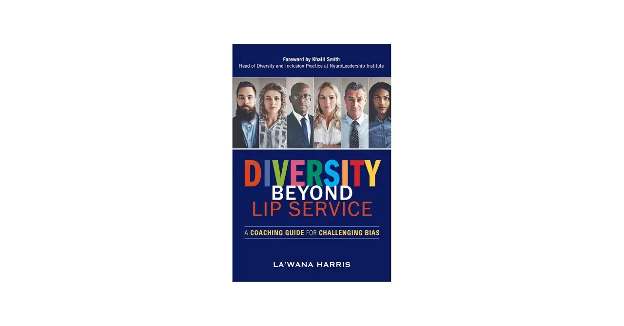 Book cover "Diversity Beyond Lip Service" features diverse faces, illustrating why does inclusion matter for challenging bias.