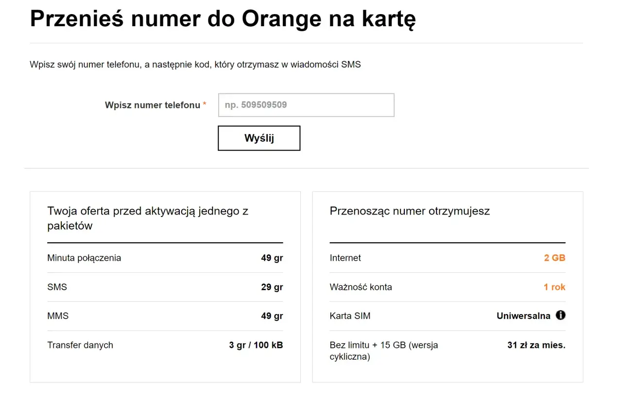 Formularz przeniesienia numeru do Orange. Sprawdź, kiedy można przenieść numer do innej sieci i jakie korzyści otrzymasz.