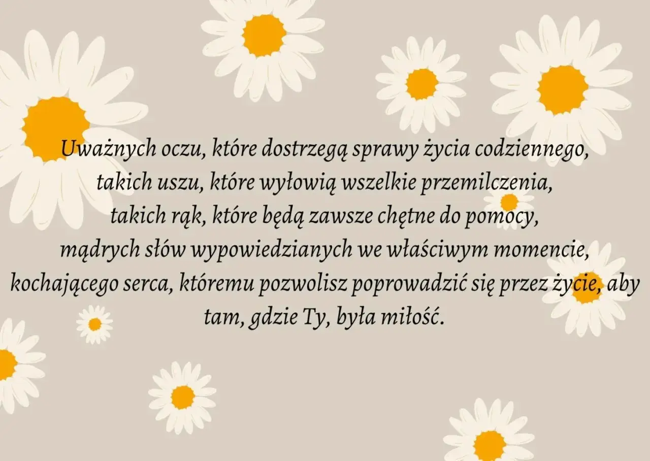 Wierszyk na urodziny dla kolegi: o uważnych oczach, pomocnych dłoniach i sercu pełnym miłości.