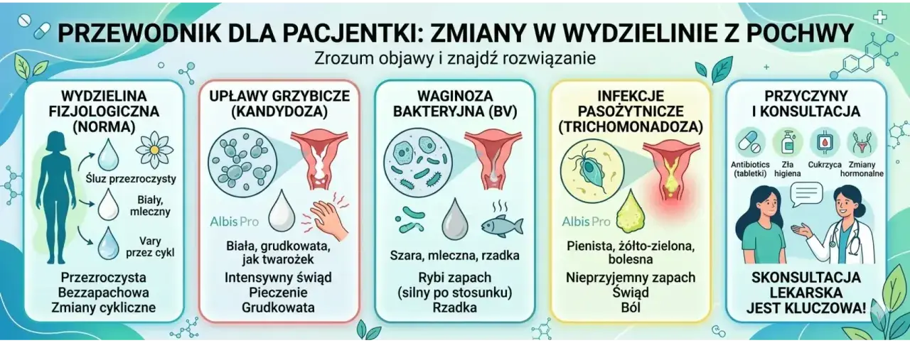 Przewodnik po wydzielinie z pochwy: od normy po infekcje, w tym zapach drożdży z pochwy. Konsultacja lekarska jest kluczowa!