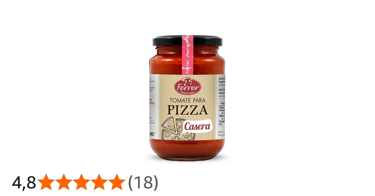 Tarro de tomate para pizza Casera Ferrer. El que tomate se usa para la pizza es este, ideal para tus recetas.