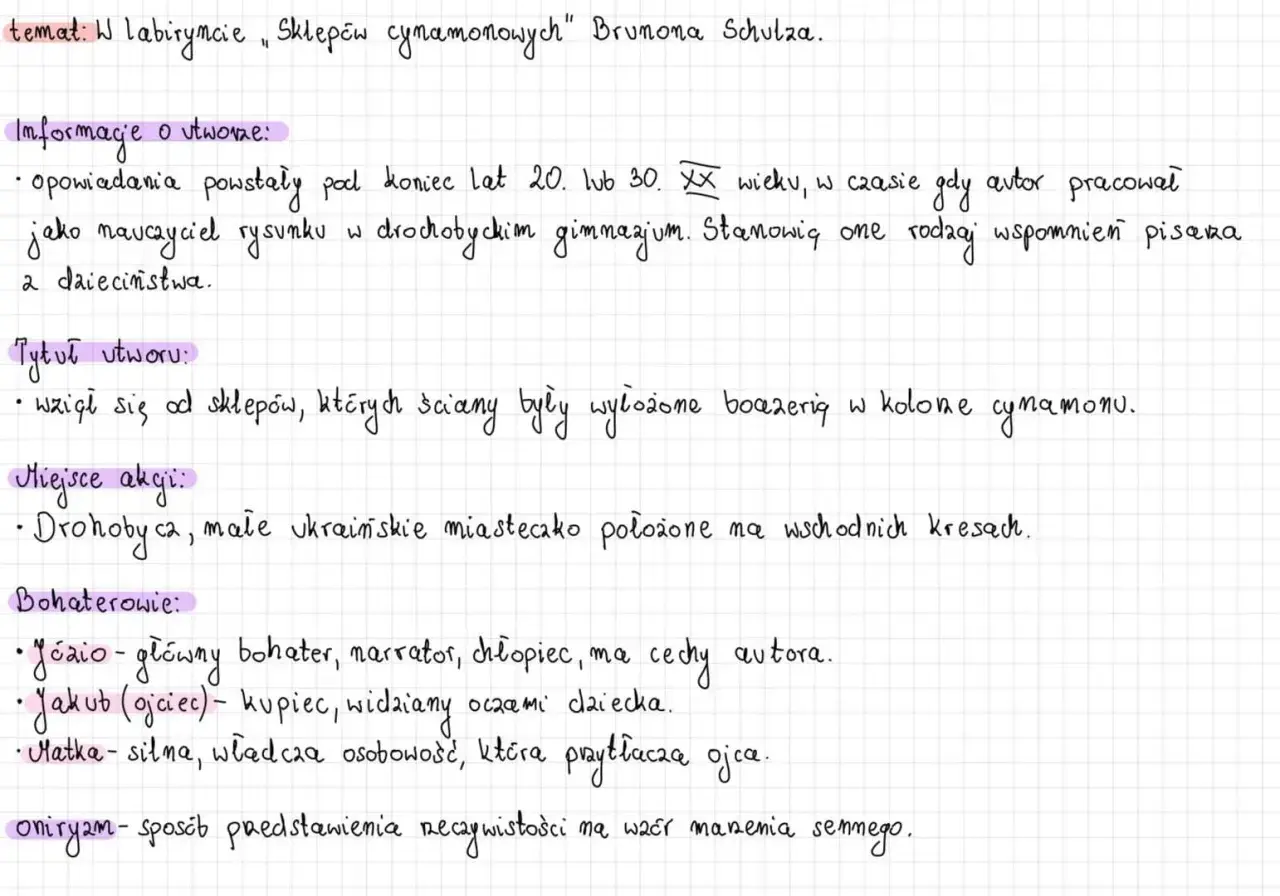 Sklepy cynamonowe – jaka epoka? Odkryj ich literacki kontekst