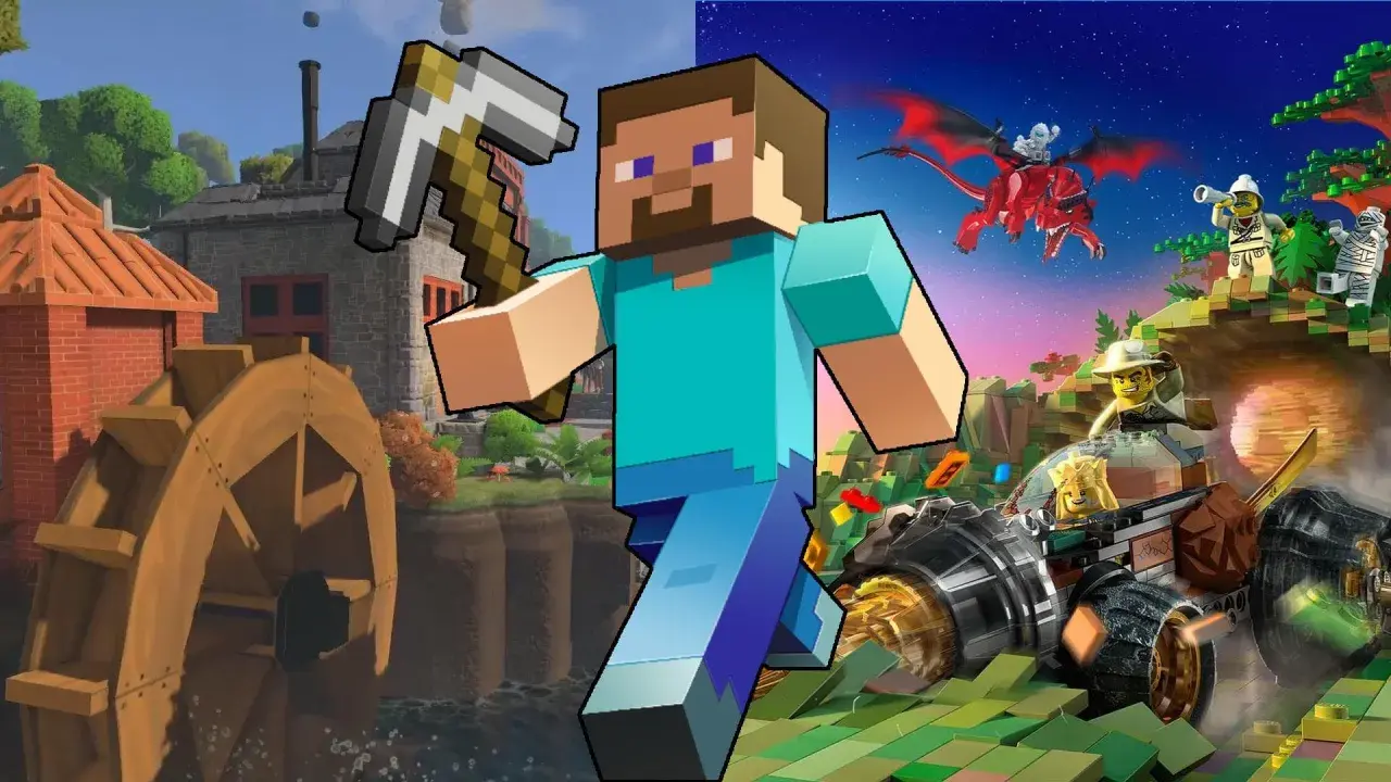 Steve z Minecrafta wkracza do świata pełnego przygód, gdzie czeka smok i pojazdy rodem z Fortnite.