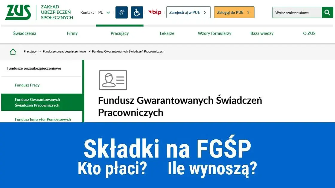 Kto płaci składki na fundusz gwarantowanych świadczeń pracowniczych?