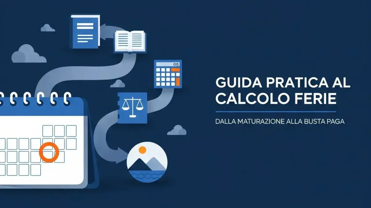 Guida pratica al calcolo ferie: scopri quante ferie si maturano in un mese con calendario, calcolatrice e bilancia.