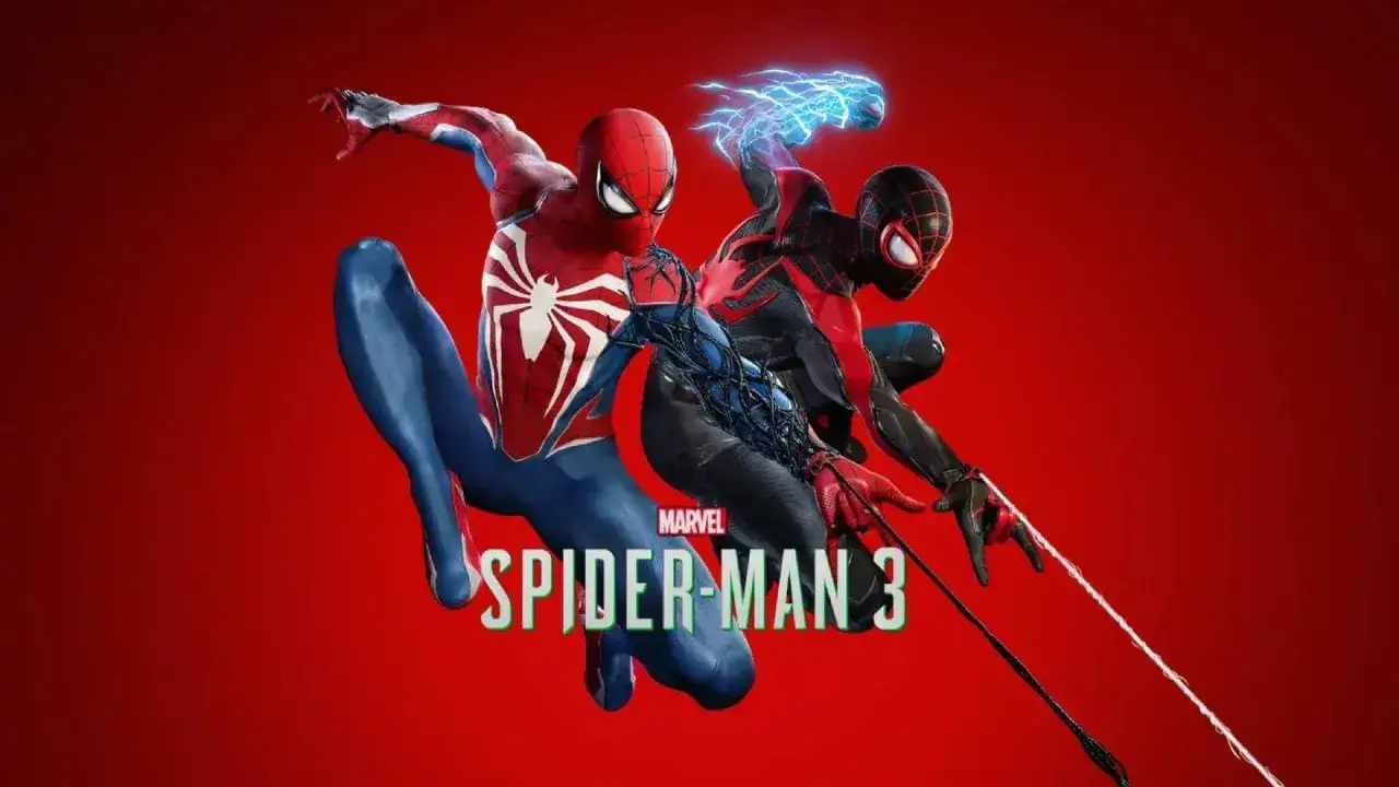 Spider-Man i Miles Morales w akcji, gotowi do walki w grze Spider-Man 3 PS5.