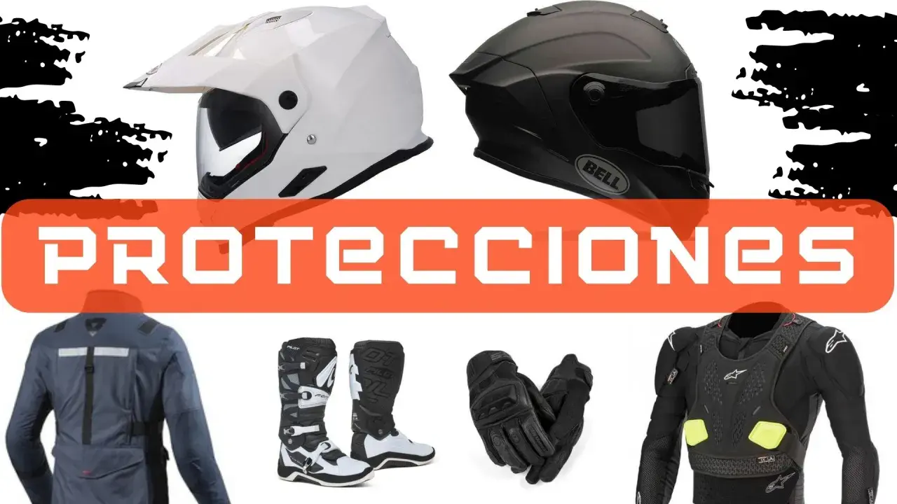 Cascos, botas, guantes y peto protector para moto. ¡Equípate con protecciones moto nivel 1 o 2 para tu seguridad!