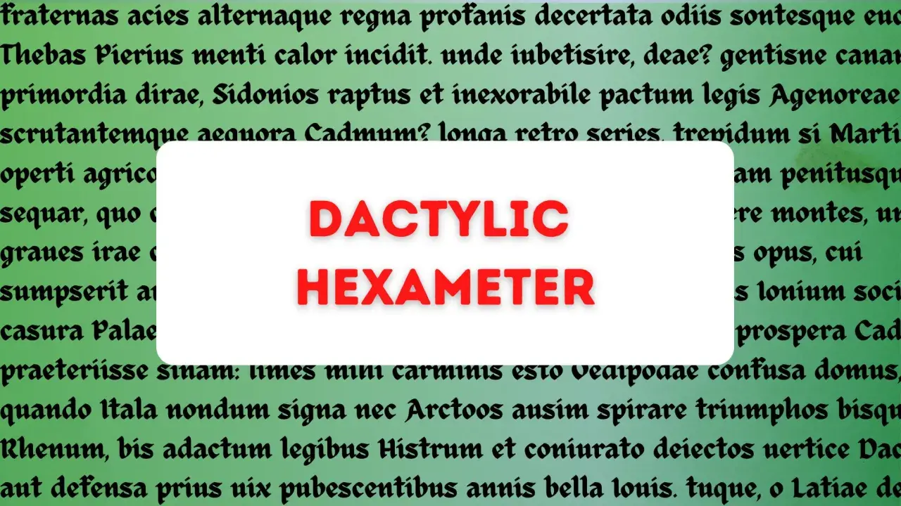 Heksametr co to? Wiersz z antycznej Grecji i Rzymu, z charakterystycznym rytmem. Dactylos i heksametr.
