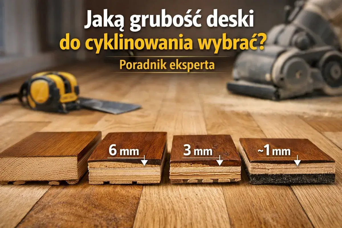 Różne rodzaje desek drewnianych: grubość 6 mm, 3 mm i ~1 mm. Poradnik eksperta o cyklinowaniu.
