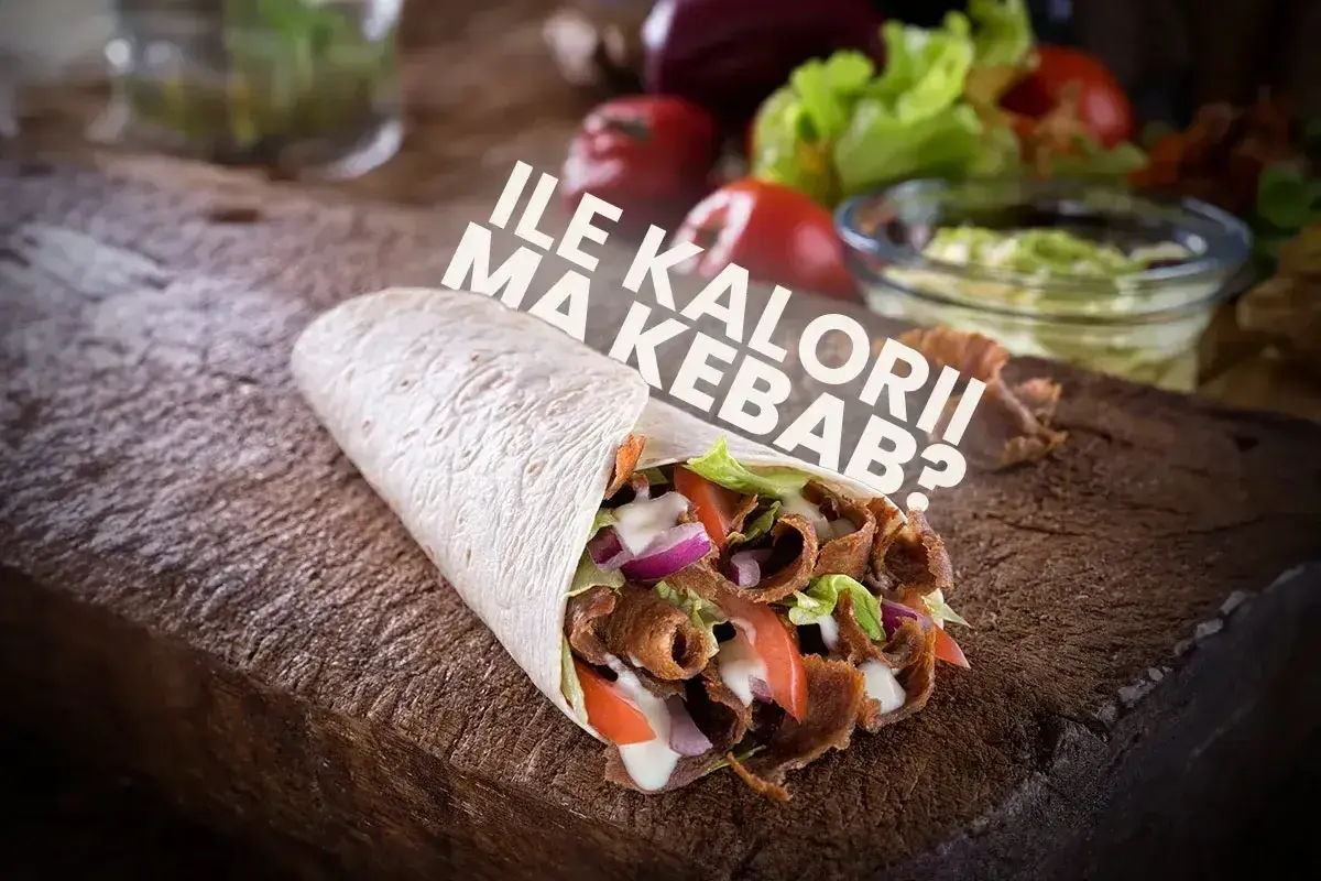 Pyszny kebab w tortilli z mięsem, warzywami i sosem. Zastanawiasz się, ile kalorii ma kebab?