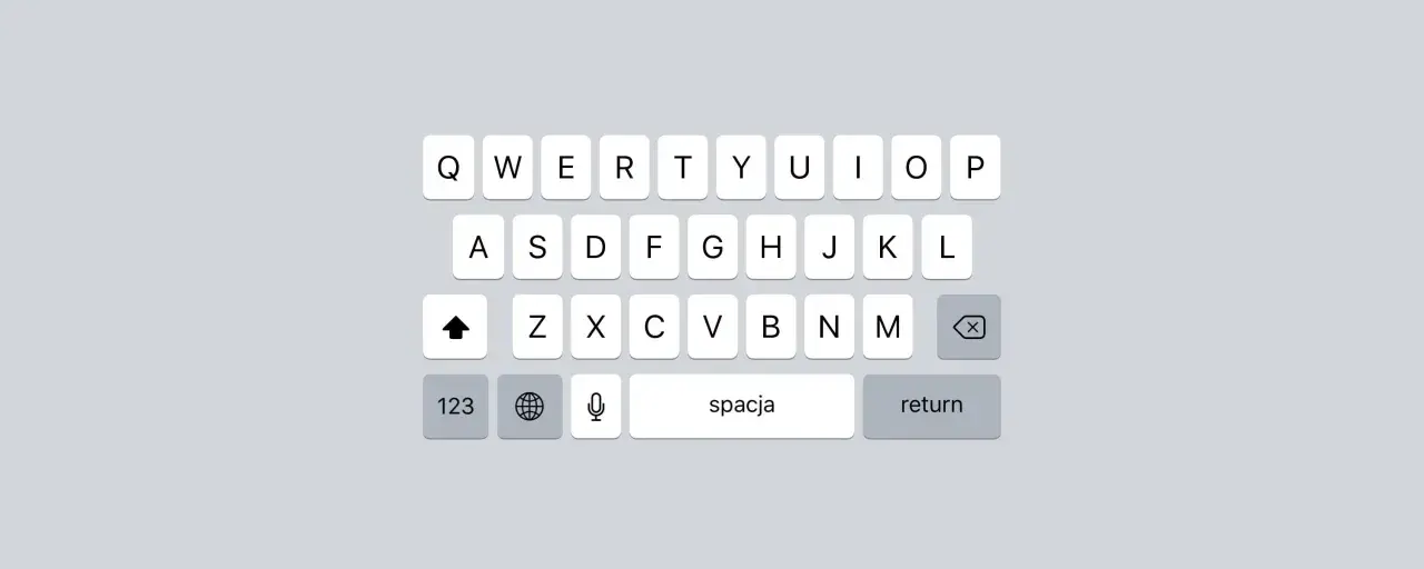 Klawiatura iPhone'a z literami QWERTY. Dowiedz się, jak zmienić wygląd klawiatury w iPhone, aby dopasować ją do swoich potrzeb.
