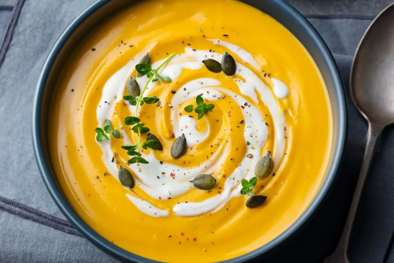 Kürbis-Kartoffel-Suppe im Thermomix: Cremig & Einfach