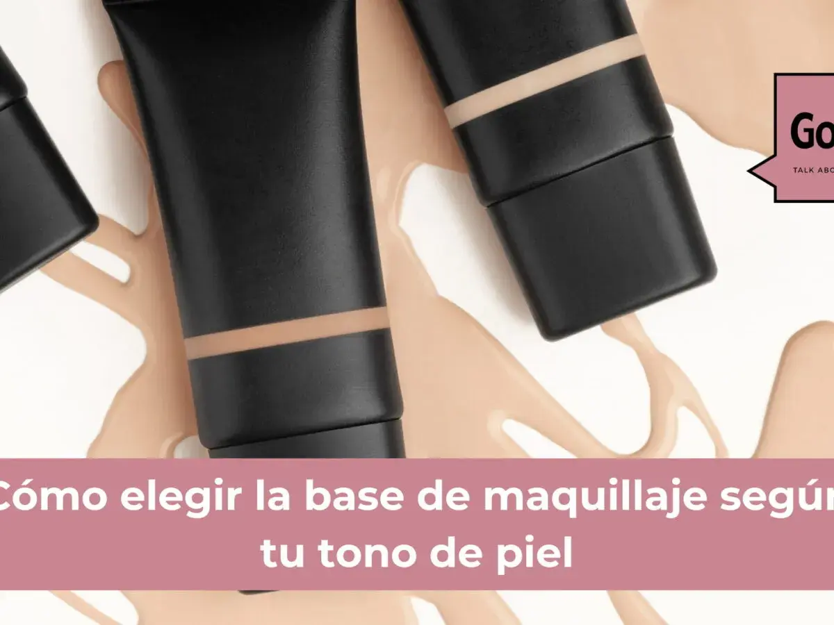 Tubos de base de maquillaje derramada, mostrando cómo elegir la base de maquillaje según tu tono de piel.