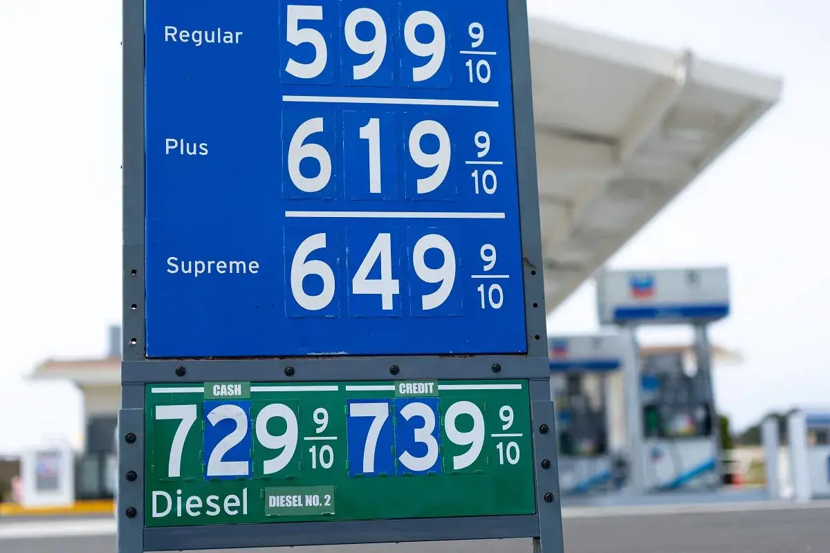 Ceny paliw w USA: litr benzyny Regular kosztuje 5,99 USD, Plus 6,19 USD, Supreme 6,49 USD. Diesel 7,29 USD (gotówka) lub 7,39 USD (karta).