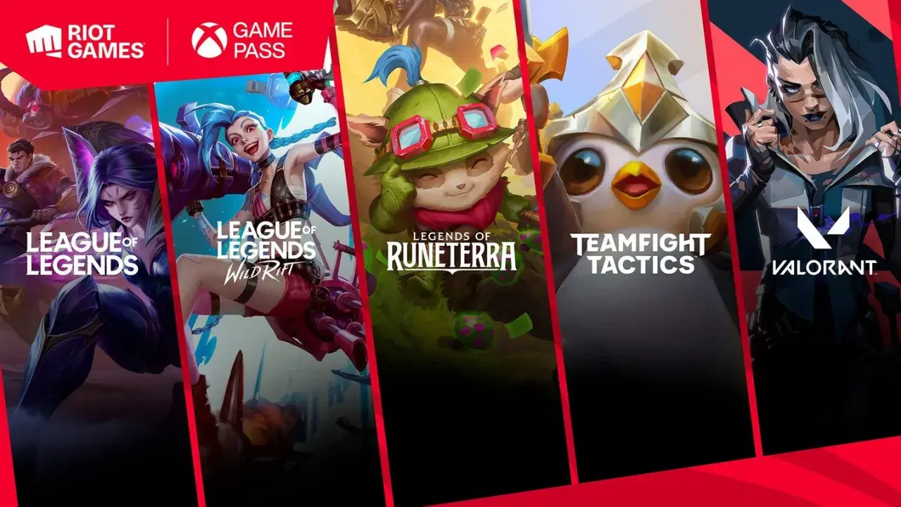Riot Games gry wideo: League of Legends, Wild Rift, Legends of Runeterra, Teamfight Tactics i Valorant dostępne na Game Pass.