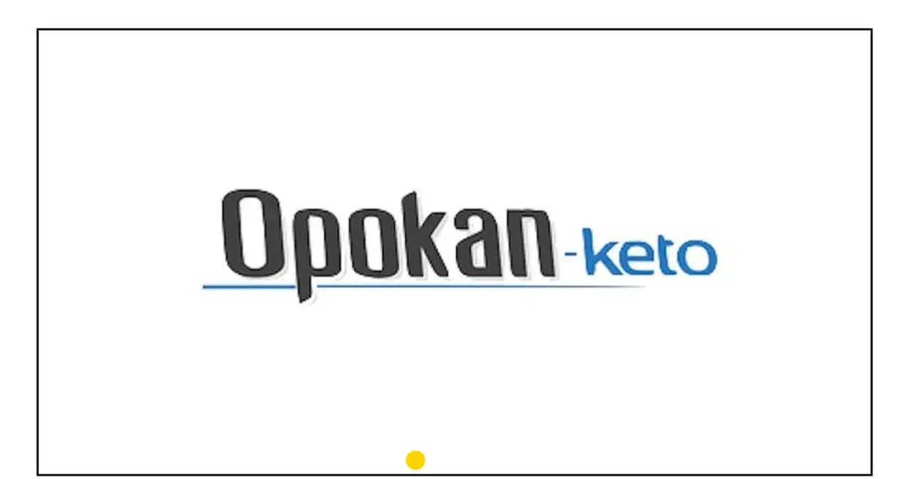 Logo z napisem "Opokan-keto" na białym tle.