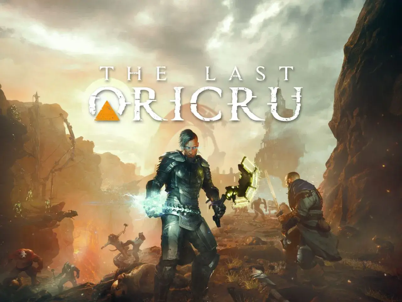 Zbrojny wojownik z mocą w dłoniach walczy z potworami w świecie gry The Last Oricru.