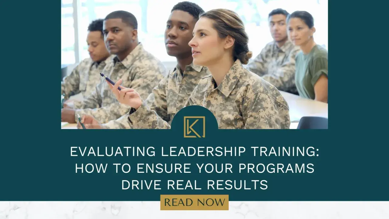 Military personnel in a classroom setting. An effective leadership development program will ensure real results.