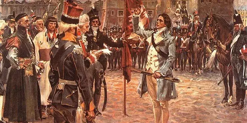 Jakie postacie historyczne występują w mazurku dąbrowskiego i ich znaczenie