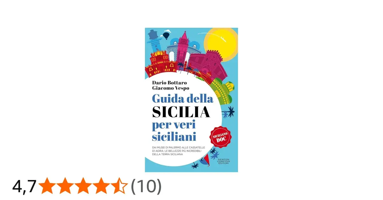 Guida della Sicilia per veri siciliani, un viaggio tra le bellezze e i tesori dell'isola, ideale per scoprire la cultura dei letterati siciliani.